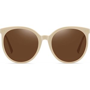 Asas-Lunettes De Soleil Rétro Pour Femme-Lunettes De Soleil Rondes Polarisées Vintage Uv400-Protection En Acétate-Dc2340 - Neuf
