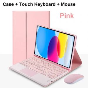 Pour Ipad 11e Génération De Coque 11 Pouces A16 2025,Housses De Clavier Bluetooth Pour Apple Ipad 11e Étui 2025 Funda.Pink D. - Neuf