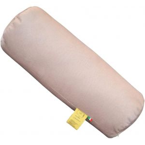 Trahoo-Oreiller Cervical Cylindrique Pour Le Cou, Le Dos Et Les Jambes 40x15 Cm Fabriqu&eacute; En Italie Avec Housse En Tissu R&eacute;sistant L'eau Et Aux Taches Beige - Neuf