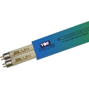 SJZG-Lot De 2 Ampoules Fluorescentes T4 6 W 232 Mm - Culot G5 &Agrave; 2 Broches - Ampoules T4 Haute Efficacit&eacute; - Lumi&egrave;re Du Jour Blanche 6500 K - Neuf