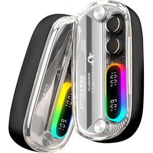 JGD-Chauffe Main, Chauffe-Mains Rechargeable USB 2 en 1, haufferette Main &Eacute;lectrique Magn&eacute;tique Portable 4 Modes Chauffage r&eacute;glables de Sports de Plein air, Golf, Camping, randonn&eacute;e,No&euml;l Cadeau - Neuf