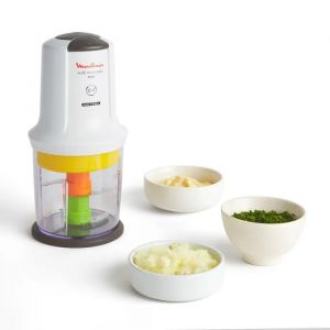 Mini Hachoir Moulinex Multi Moulinette 6-En-1, Moulin &Agrave; Caf&eacute;, 4 Lames, Accessoire Sauce, 2 Vitesses, 500 W, Capacit&eacute; De 500 Ml, S&ucirc;r - Neuf