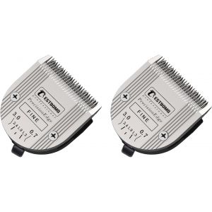 Lot de 2 lames de chien professionnelles 5 en 1 avec longueur de coupe r&eacute;glable de 0,7 &agrave; 3 mm, compatible avec Arco, Bravura et Arco 1870/1871/1872/1873/1854 - Neuf