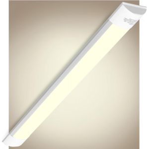 Réglette LED 60CM 20W-Plafonnier Néon 2400lm 4500K Blanc Neutre 23.62inch pour Garage,Atelier,Bureau,Chambre-Sans Prise Ni Fil de Terre - Neuf