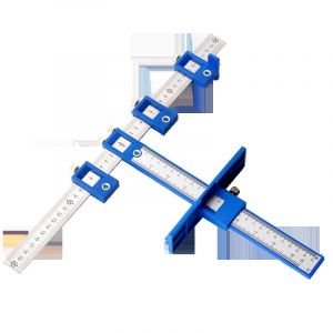 Gabarit de quincaillerie, guide de perçage pour poinçonnage et positionnement, gabarit de perçage pour poignées de portes et de tiroirs - Neuf