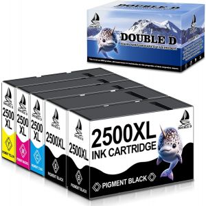 PGI-2500XL Cartouches d'encre Compatible pour Canon 2500XL PGI-2500XL PGI 2500 XL pour Canon Maxify MB5150 MB5450 MB5050 MB5350 MB5455 MB5155 IB4150 IB4050(2Noir, 1Cyan, 1M&eacute;genta, 1Jaune) - Neuf