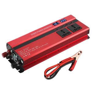 Convertisseur de puissance pour voiture 1000 W/2000 W DC12 V a 220 V CA, affichage numerique LED, prise USB universelle - Neuf