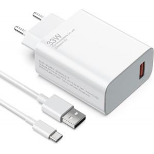 33W Chargeur Rapide pour Xiaomi Redmi Note 13 12 5G 12s 11 Pro10 9 8 7,Mi 13 12 Pro 11 Ultra 10 Lite 10T,Pad 6 5,Poco X6 X5 X4 X3 Pro F6 F5 F4 F3 M6 M5 Turbo Charge Cable - Neuf