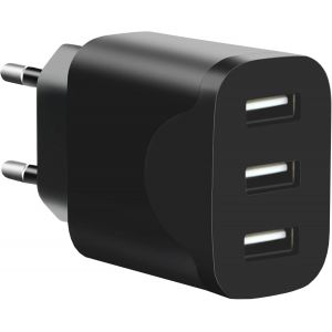 Usb Chargers, 3 Port Usb Charger Adapter For Iphone 16 15 14 13 12 11 Pro Max Se Xs Xr 8 Plus Se, Ipad, Samsung Galaxy - Neuf