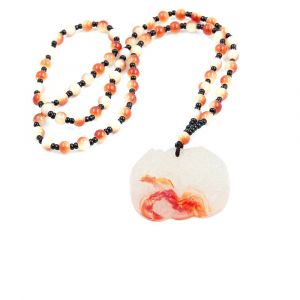 Collier Delicat Avec Pendentif Double Pi Xiu Mythique, Imitation Jade, Cristal, Bijoux Decoratifs Pour Femmes - Neuf