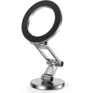 Letnerny-Support Voiture Magsafe, Porte-Téléphone Magnétique, Rotation À 360°, [Trois Axes Flexibles] Corps Entièrement Métallique Magsafe Accessoirecompatible Iphone 16 Pro , 15, 14tout Téléphone - Neuf