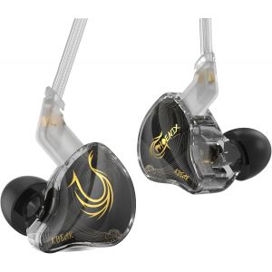 LORANKA-KBEAR Phoenix Ecouteur Intra Auriculaire, &Egrave;couteur Filaire DD 10mm avec Double Aimant Diaphragme en Pet, Ecouteurs PS5 Graves Puissants, Oreillette Filaire, IEM Gaming R&eacute;duction du Bruit - Neuf