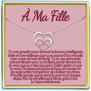 Kalanka-Belle Fille Collier Maman Cadeau Soeur De Coeur Meilleure Amie Mamie Tata Niece Marraine Demande Filleule Cousine Copine Atsem Aesh Nounou Maitresse Institutrice Maternelle Bijou Idee Origina - Neuf