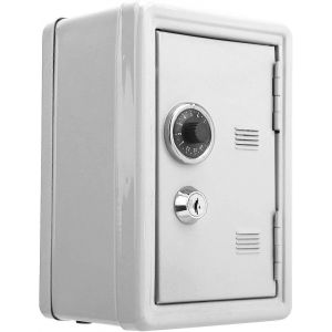 Coffre-Fort Tirelire Pour Enfants, En M&eacute;tal, Avec Serrure &Agrave; Combinaison &Agrave; Un Chiffre Et Cl&eacute;. - Neuf