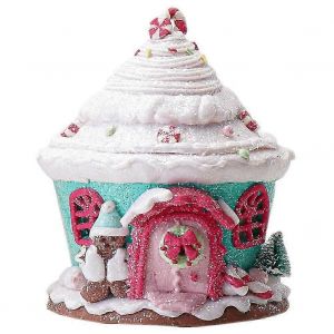 LED de No&euml;l de la Maison en pain d'&eacute;pice Maison en pain d'&eacute;pice D&eacute;coration de Table de No&euml;l de Vacances D&eacute;coratif, - Neuf