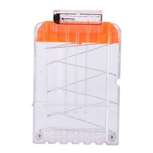 Chargeur de rechargement pour flechettes, chargeur de remplacement transparent pour pistolet jouet, chargeur de balle souple pour 6 - Neuf