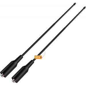 Antenne Portative Radio Bidirectionnelle, Antenne U/V (136-174/400-470) De 15 Pouces Sma-Femelle Pour Talkies-Walkies Baofeng Bf-888S Uv-5R Uv-5Ra Uv-5Re (2 Pcs) - Neuf