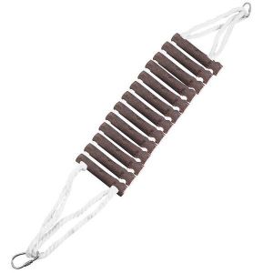 Échelle D'escalade En Bois Pour Perroquet - Accessoire Durable Pour Cage À Oiseaux, Pour S'amuser Et Faire De L'exercice, Design En Bois Naturel De 55 Cm - Neuf