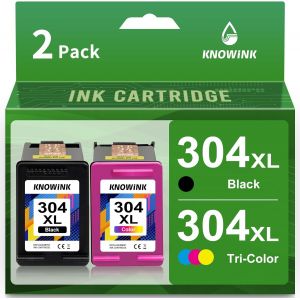 304XL Encre Compatible avec Cartouche HP 304 Noir et Couleur Pack d'encre XL pour HP Deskjet 3760 3762 2630 HP Envy 5030 5010 Imprimante(2-Pack) - Neuf
