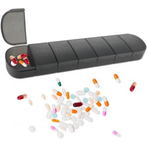 1 Boîte À Médicaments Pour Voyage Hebdomadaire 2 Fois 7 Jours Grand Distributeur De Suppléments Quotidiens - Neuf