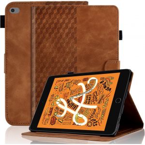 Coque Pour Ipad Mini 5ème Génération 2019/Ipad Mini 4 2015 (7,9 Pouces) Ipad Mini 3/2/1 Housse Cuir Pu Etui De Protection Avec Veille/Réveil Auto Et Multi-Angle Support- Marron - Neuf