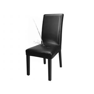 Housses de chaises de salle &agrave; manger en similicuir - Imperm&eacute;ables et r&eacute;sistantes &agrave; l'huile - Lot de 2 - Neuf