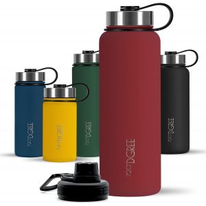 Bouteille Isotherme ""Nolimit"" - 410ml, 530ml, 710ml, 950ml, 1200ml | Gourde En Acier Inoxydable D'eau, Th&eacute;, Caf&eacute;, Jus, Boisson Chaud Ou Froid | Premium De Isol&eacute;e Sous Vide +Sport-Couvercle - Neuf