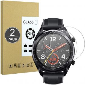 [2-Pack Compatible avec Huawei Watch GT Elegant Verre Tremp&eacute;,2.5D Double Defense[Anti-Rayures, Haut D&eacute;finition, sans Bulle] 9H Film de Protection D'&eacute;cran pour Huawei Watch GT Elegant - Neuf