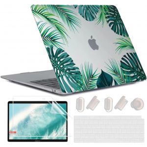 Coque Pour Macbook Air 13 Pouces M1 A2337 A2179 A1932[Uv Printing] Plastique Case Rigide Étui Housse De Protection Pour 2020 2019 2018 Air 13,3 Retina Avec Touch Id, Plantes Trop[POU6262391] - Neuf