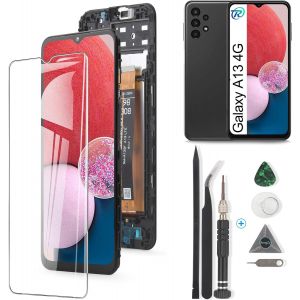 CAUC-&Eacute;cran LCD Compatible avec Samsung Galaxy A13 4G A135F A137F Remplacement &Eacute;cran Tactile Capteur avec Outils(Noir avec Cadre) - Neuf