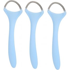 Checarzhn--No1-Ressort D'épilation, Épilateur Facial 3 Pièces À Long Manche En Acier Inoxydable Ressort Doux Épilateur À Filetage Facial À Ressort Hélicoïdal Épilateur Facial Pour Femmes - Neuf