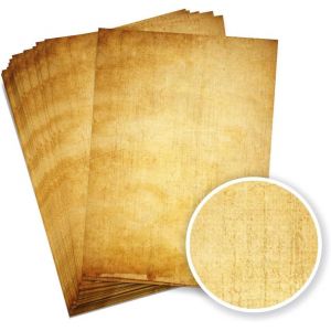 Papier à Lettre Vintage Pour Scrapbooking - 50 Feuilles A4 Imprimé Double Face, Papier Vintage 90g - Feuilles A4 Idéal Pour Projets Créatifs et Correspondance - Neuf