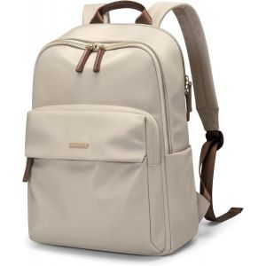 Sac à Dos élégant Pour Ordinateur Portable Pour Femme,Travail,Ccollège et Voyage,Sac à Dos Multifonctionnel,Sac D'école,Convient Pour Ordinateur Portable de 15 Pouces (Abricot) - Neuf