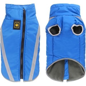 Jgd-Manteau De Chien Imperm&eacute;able Veste Chaude D'hiver, V&ecirc;tements Pour Animaux De Compagnie Coupe-Vent Tenue De Veste De Chien Pour Petits Chiens De Taille Moyenne Avec Trou De Harnais Xl-6xl - Neuf