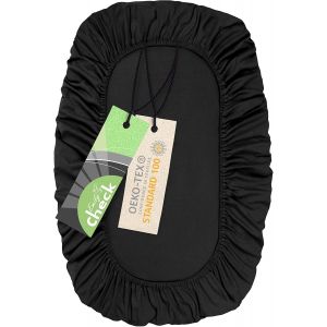 Ulteronixshop-Emily's Check Housse De Couette Universelle - Extra Opaque - Extra &Eacute;lastique 1596.2325, Environ 80 X 120 Cm, Noir - Neuf