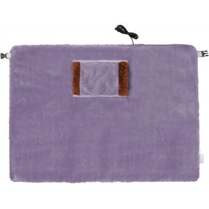 JGD-Petite couverture en flanelle avec poche USB pour les mains, jet&eacute; de lit chauffant &eacute;lectrique lavable doux et chaud pour l'hiver, protection des genoux et des jambes, pause d&eacute;jeuner, 60x80 cm - Neuf