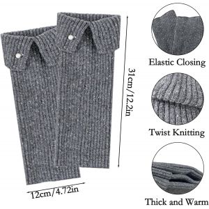 Guetre Femme Leg Warmers Y2k,Tricot Jambiere Femme Hiver Guetres Femme Laine,Gu&ecirc;tres Femme Bottes Chaussettes Femme Paillettes,Automne Hiver Chaussettes Mode Montantes Femme - Neuf