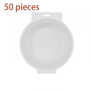 Lot De 50 Doublures En Papier Jetables Pour Friteuse À Air, Réutilisables, Pour Friteuse À Air, Pâtisserie Et Cuisine (Rond Blanc) - Neuf