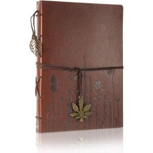 Album Photo En Cuir Livre D'or De Mariage M&eacute;moire Bricolage Avec 60 Pages Noires Cadeau Pour Saint-Valentin Anniversaire No&euml;l Voyage Mariage Pour &Eacute;pouse M&egrave;re Fille Petite Amie - Neuf