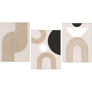 Eryi-Lot De 3 Affiche Murale Tableau Decoration Murale Sans Cadre Tableau Abstrait Moderne Posters Bohème Pour Decoration Murale Salon Chambre 30 X 40 Cm - Neuf