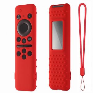 HUWB-Juste de protection pour t&eacute;l&eacute;commande pour Samsung 8K Neo,QLED,HDR,Smart TV,manchon en silicone antichoc,housses de t&eacute;l&eacute;commande &eacute;tanchesRED - Neuf
