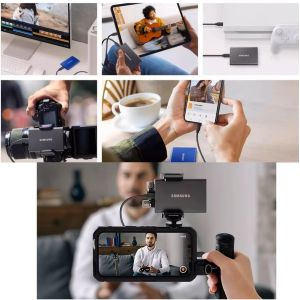 Câble De Charge Rapide Usb Type-C Usb-C Pour Samsung Ssd Blackmagic 4K Camera Zcam Ca-Non R6Ii So-Ny A7C Fx3 Camera Macbook Iphone15 Pro Laptop Monitor, Tressé 30 Cm - Neuf