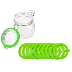 Lot de 10 joints en silicone pour couvercles de bocaux Mason - Anneaux d'&eacute;tanch&eacute;it&eacute; - Neuf