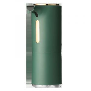 Distributeur de savon automatique vert, distributeur de savon mousse avec capteur infrarouge, diffuseur d'huiles essentielles, lavage des mains sans contact pour salle de bain et cuisine - Neuf
