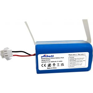 Batterie de Rechange Compatible avec Eufy RoboVac 11,11S,11S Max,30C,15C,15C Max,30C Max,35C,G10 Hybrid,G20 Series,G30 Series,G40 Hybrid+,Tesvor X500,DEEBOT N79S,N79 RoboVac(14.4V/ 2 600mAh) - Neuf