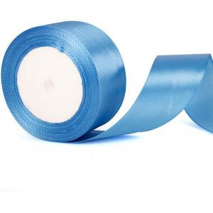 Ruban De Satin Bleu Azur De 40 Mm De Large Pour Voitures De Mariage,Cadeaux,Travaux Manuels Et D&eacute;coration De G&acirc;teaux - Neuf