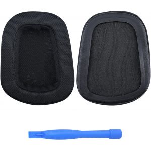 Remplacement Coussinets d'oreille pour Logitech G35,G230,G231,G233,G332,G430,G431,G432,G433,G533,G633,G633S,G635,G930,G933,G933S,G935 Casque par-Mesh Fabric Coussinet-Noir - Neuf