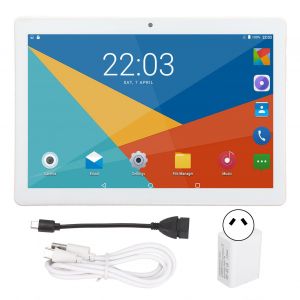 Tablette 10 pouces, 2 Go de RaM, 32 Go de ROM, ecran 1960 x 1080 IPS, Octa Core, double carte, double veille, appel, compatible android 11, 100 V a 240 V, prise aU doree - Neuf