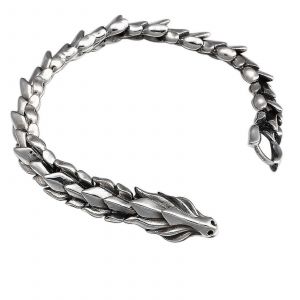 Bracelet Dragon En Argent Sterling Lien De Dragon Bracelet Pour Hommes Fermoir - Neuf