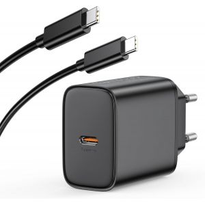 TRAHOO-45W Chargeur USB C Secteur Charge Rapide for Samsung Galaxy S25/S24/S23/S22/S21 Ultra/S20/S20+/Note 20/10/9/8/A73/A53/A52/S10/S9, iPhone 17/16/15 et 2M C&acirc;ble, Adaptateur Mural Alimentation Pri - Neuf